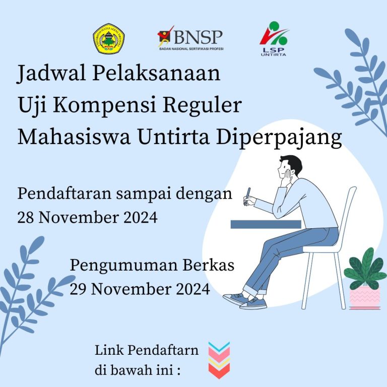 Perpanjangan Pendaftaran Uji Kompetensi Reguler Mahasiswa